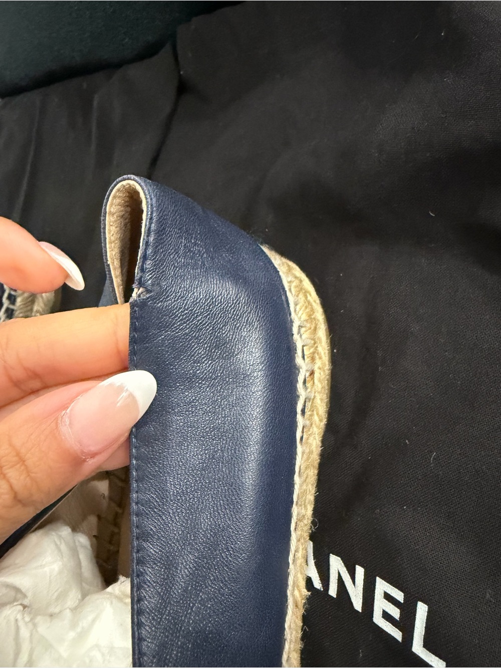 Chanel Espadrilles Navy / Black size 38 - Picture 5 of 12